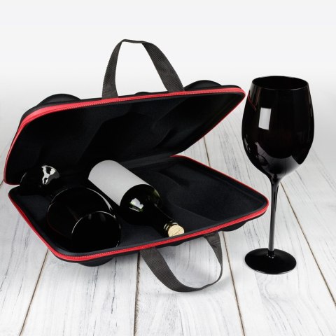 Etui na wino kieliszki do wina na prezent dla pary Etui na wino kieliszki do wina na prezent dla pary