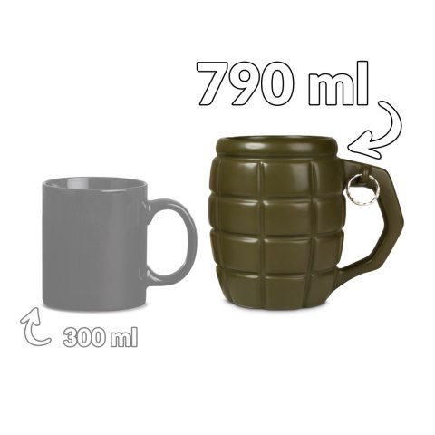 Gigantyczny Kubek Granat Zielony do piwa duży Gigantyczny Kubek Granat Zielony do piwa duży