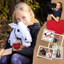 Hobby horse koń na patyku kiju dla dziecka duży A3
