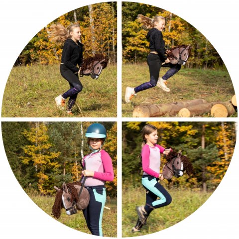 Hobby horse koń na patyku kiju dla dziecka duży A3 Hobby horse koń na patyku kiju dla dziecka duży A3