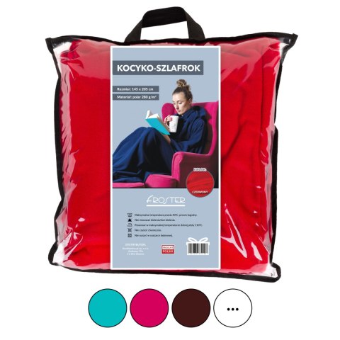 Kocyko - Szlafrok Jasny Róż koc z rękawami różowy Kocyko - Szlafrok Jasny Róż koc z rękawami różowy