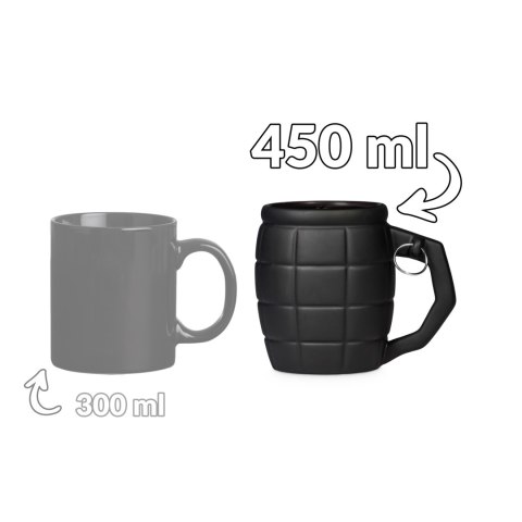 Kubek Granat Czarny 450ml prezent Dzień Chłopaka Kubek Granat Czarny 450ml prezent Dzień Chłopaka