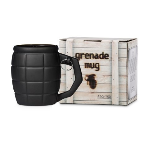 Kubek Granat Czarny 450ml prezent Dzień Chłopaka Kubek Granat Czarny 450ml prezent Dzień Chłopaka