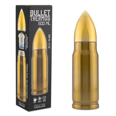 Kubek Termos Pocisk 500 ml - prezent dla faceta - broń militaria survival Kubek Termos Pocisk 500 ml - prezent dla faceta - broń militaria survival