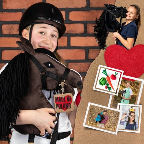 Skippi Hobby Horse z kantarem - gniady - A3 HH - prezent na dzień dziecka Skippi Hobby Horse z kantarem - gniady - A3 HH - prezent na dzień dziecka