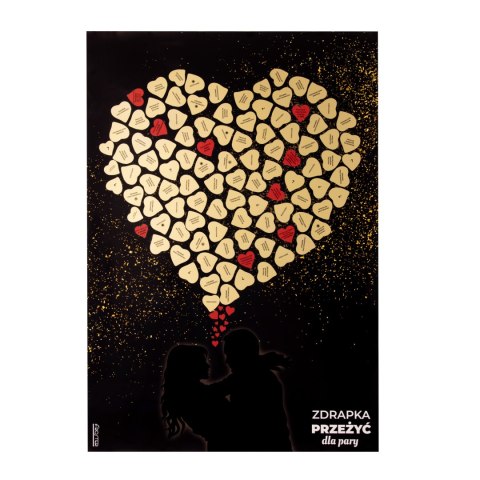 Zdrapka Przeżyć dla Pary plakat bucket list mapa Zdrapka Przeżyć dla Pary plakat bucket list mapa