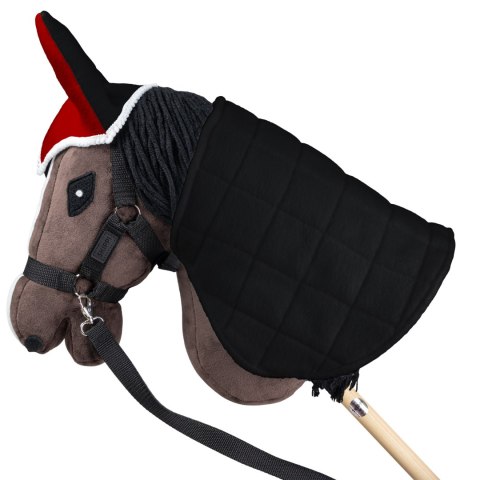 Derka dwustronna i nauszniki Skippi dla Hobby Horse - czerwona i czarna Derka dwustronna i nauszniki Skippi dla Hobby Horse - czerwona i czarna