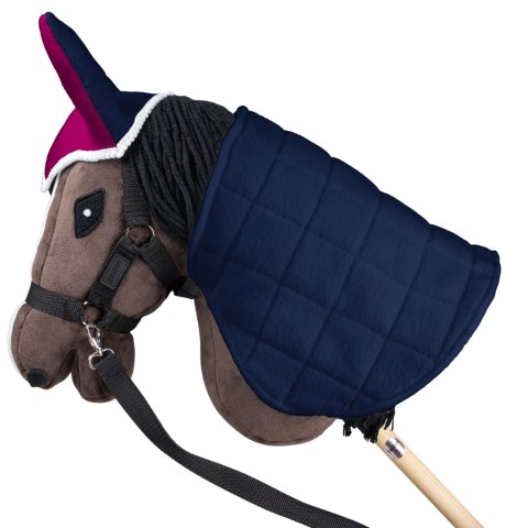 Derka dwustronna i nauszniki Skippi dla Hobby Horse - fuksja i granat Derka dwustronna i nauszniki Skippi dla Hobby Horse - fuksja i granat