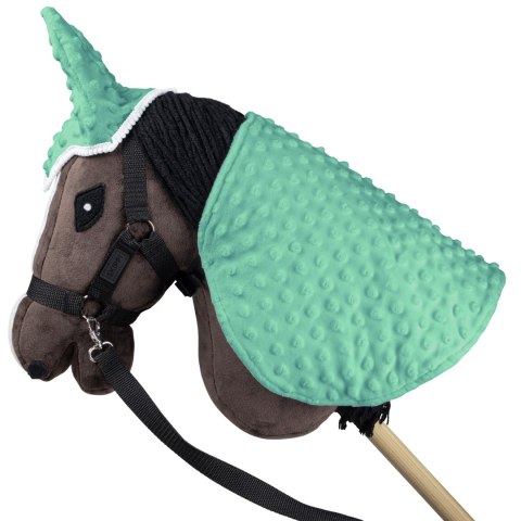Derka i nauszniki Skippi dla Hobby Horse - zielony - pastelowa Derka i nauszniki Skippi dla Hobby Horse - zielony - pastelowa
