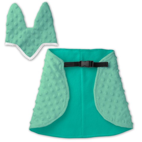 Derka i nauszniki Skippi dla Hobby Horse - zielony - pastelowa Derka i nauszniki Skippi dla Hobby Horse - zielony - pastelowa