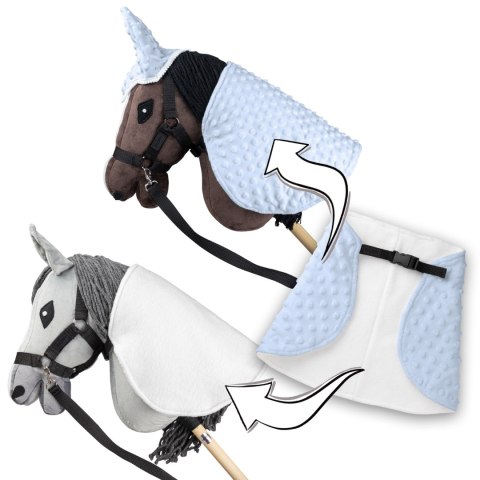 Derka i nauszniki dla Hobby Horse - niebieski - uniwersalny rozmiar Skippi Derka i nauszniki dla Hobby Horse - niebieski - uniwersalny rozmiar Skippi