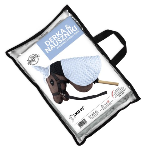 Derka i nauszniki dla Hobby Horse - niebieski - uniwersalny rozmiar Skippi Derka i nauszniki dla Hobby Horse - niebieski - uniwersalny rozmiar Skippi