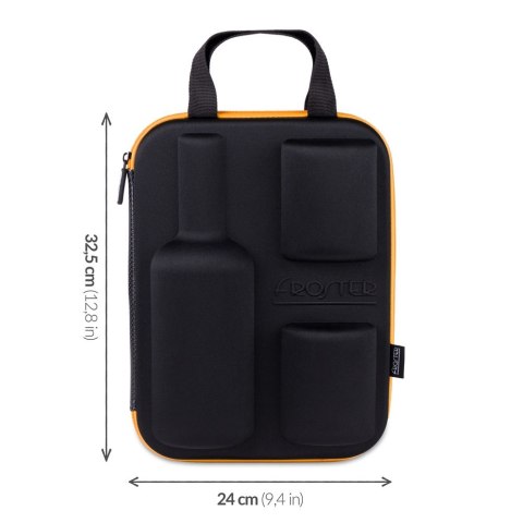 Etui na whisky i 2 szklanki Who cares prezent ślub Etui na whisky i 2 szklanki Who cares prezent ślub