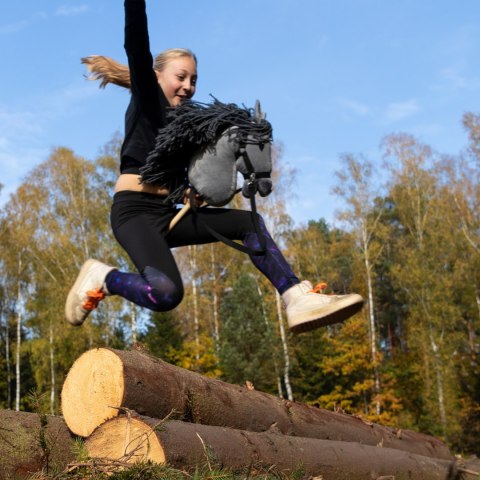 Hobby horse koń na patyku kiju dla dziecka duży A3 Hobby horse koń na patyku kiju dla dziecka duży A3