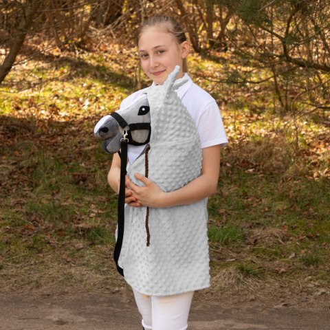 Peleryna Skippi dla Hobby Horse - szara - prezent dla dziewczynki Peleryna Skippi dla Hobby Horse - szara - prezent dla dziewczynki