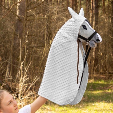 Peleryna Skippi dla Hobby Horse - szara - prezent dla dziewczynki Peleryna Skippi dla Hobby Horse - szara - prezent dla dziewczynki