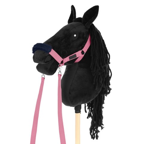 Skippi Kantar dla Hobby Horse - wodze, 2 wymienne futerka - różowy Skippi Kantar dla Hobby Horse - wodze, 2 wymienne futerka - różowy