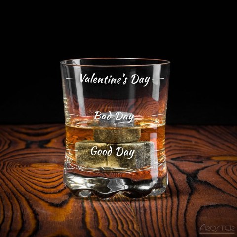 Szklanka do whisky Walentynki dla niej niego Szklanka do whisky Walentynki dla niej niego
