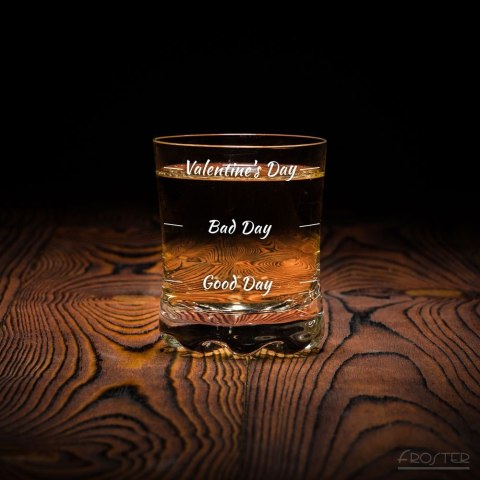 Szklanka do whisky Walentynki dla niej niego Szklanka do whisky Walentynki dla niej niego