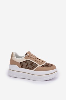 Buty Sportowe Model Fenarra LA312P Beige - Step in style