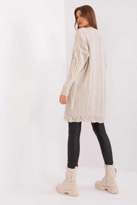 Sukienka Model LC-SK-8012-2.25P Light Beige - Rue Paris Sukienka Model LC-SK-8012-2.25P Light Beige - Rue Paris