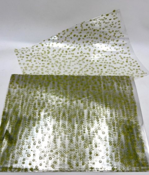 Worek celofan 25szt. 25x35cm ZIELONE KWIATY Worek celofan 25szt. 25x35cm ZIELONE KWIATY