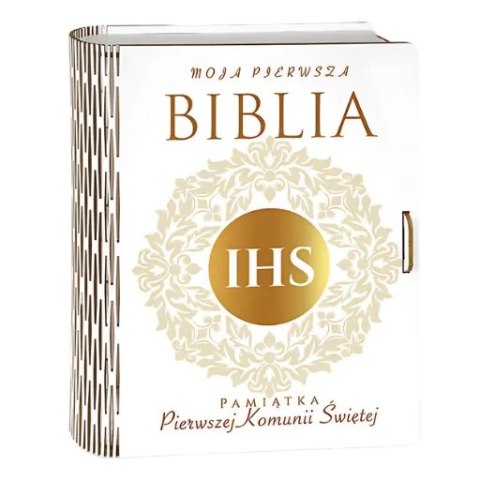 Pudełko na Biblię - Pamiątka I KOMUNII Świętej - Złoty IHS 3341-KOM5 Pudełko na Biblię - Pamiątka I KOMUNII Świętej - Złoty IHS 3341-KOM5