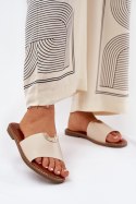 Sandał Klapki Model Mevith HXD-25 Beige - Step in style