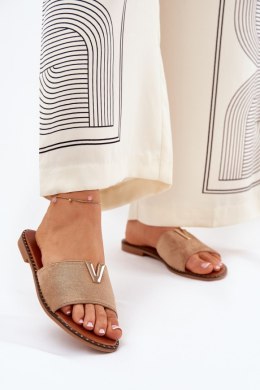 Sandał Klapki Model Saliena HXD-23 Khaki - Step in style