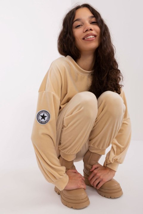 Spodnie Komplet Model DHJ-KMPL-8328.97 Beige - Italy Moda Spodnie Komplet Model DHJ-KMPL-8328.97 Beige - Italy Moda