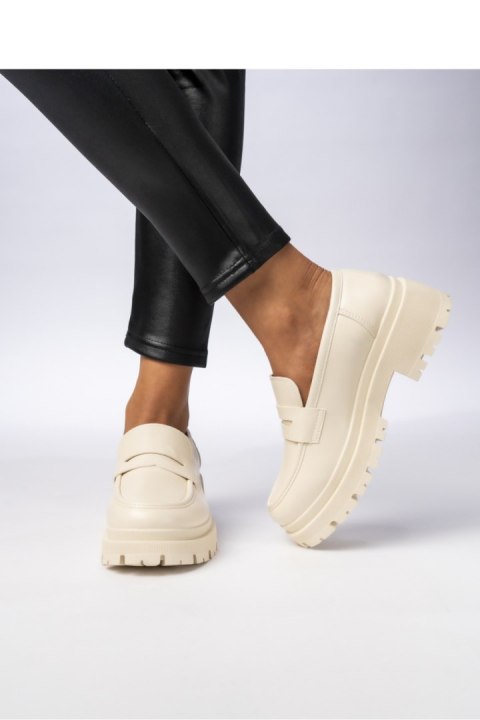 Damskie Mokasyny ? Kremowe MILANO BEIGE - Inello Damskie Mokasyny ? Kremowe MILANO BEIGE - Inello