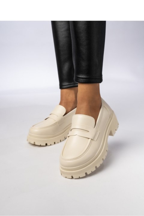 Damskie Mokasyny ? Kremowe MILANO BEIGE - Inello Damskie Mokasyny ? Kremowe MILANO BEIGE - Inello
