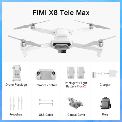 FIMI X8 TELE MAX 3-osiowy gimbal 4K HDR 48MP 30x Camera Drone Profesjonalny GPS RC Quadcopter Wysyłka z UE FIMI X8 TELE MAX 3-osiowy gimbal 4K HDR 48MP 30x Camera Drone Profesjonalny GPS RC Quadcopter Wysyłka z UE