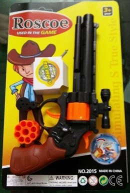 Pistolet na kapiszony i kulki na blistrze 1034 20cm