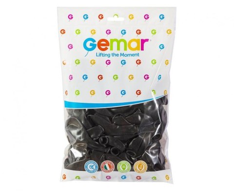 Balony pastel 12" - czarne 100 szt. G110/14 Balony pastel 12" - czarne 100 szt. G110/14