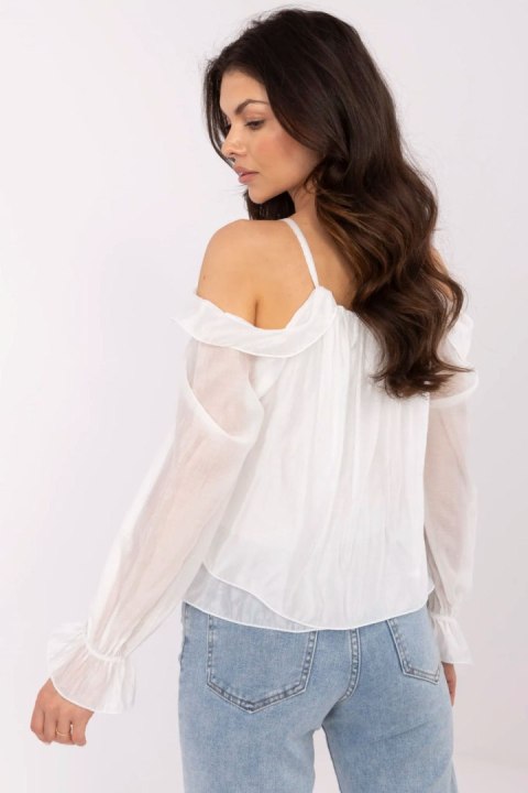 Bluzka Model MI-BZ-26600.85 White - Italy Moda Bluzka Model MI-BZ-26600.85 White - Italy Moda