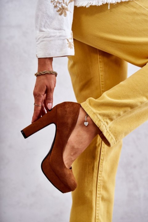 Czółenka Model Soro M115 Camel Zamsz - Step in style Czółenka Model Soro M115 Camel Zamsz - Step in style