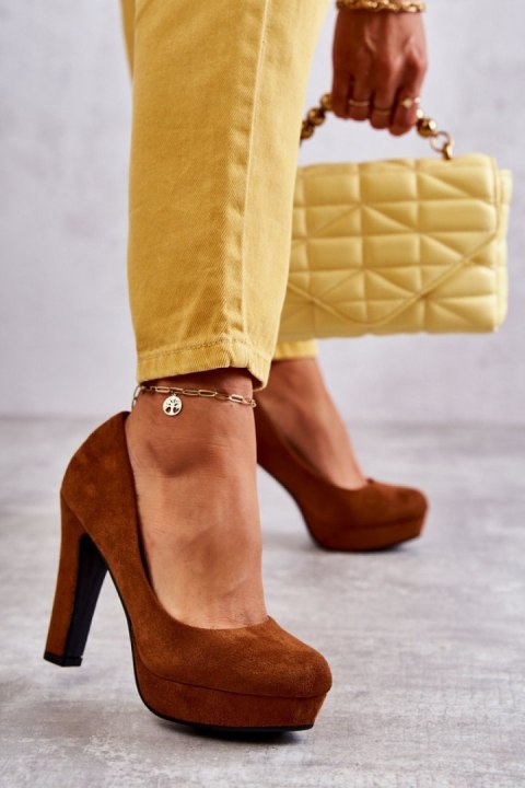 Czółenka Model Soro M115 Camel Zamsz - Step in style Czółenka Model Soro M115 Camel Zamsz - Step in style
