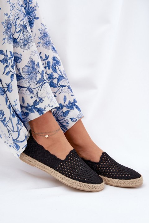 Espadryle Model Vinceza 13625 Black - Step in style Espadryle Model Vinceza 13625 Black - Step in style