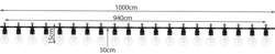 Girlanda ogrodowa 10m 24V IP44 Girlanda ogrodowa 10m 24V IP44