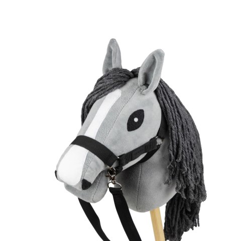 Hobby Horse Skippi - mały koń na kiju - Szary A5 - ręcznie robiony w Polsce Hobby Horse Skippi - mały koń na kiju - Szary A5 - ręcznie robiony w Polsce