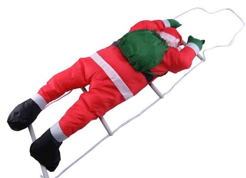 Mikołaj na drabince 90cm Mikołaj na drabince 90cm