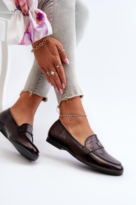 Mokasyny Model Sylvaine 24PB98-6990 Black - Step in style Mokasyny Model Sylvaine 24PB98-6990 Black - Step in style