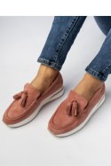 Damskie Mokasyny ? Różowe LIVIA PINK - Inello
