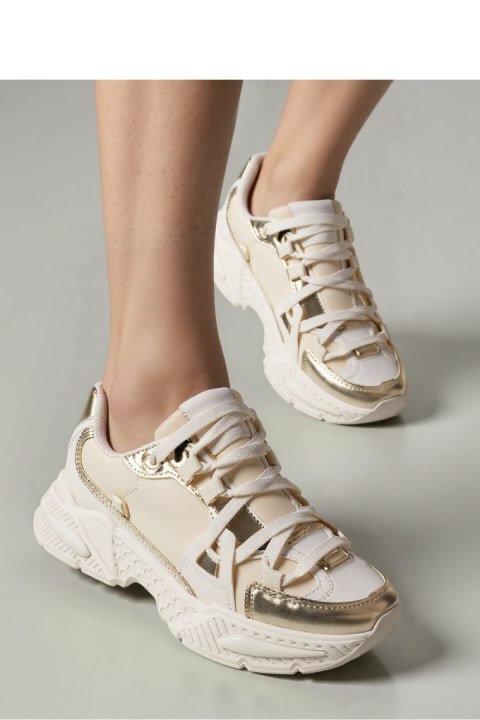 Damskie Sneakersy CELESTE ? Beige - Inello Damskie Sneakersy CELESTE ? Beige - Inello