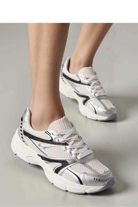 Damskie Sneakersy DYNAMIC ? Silver - Inello Damskie Sneakersy DYNAMIC ? Silver - Inello