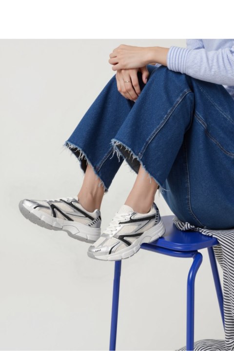 Damskie Sneakersy DYNAMIC ? Silver - Inello Damskie Sneakersy DYNAMIC ? Silver - Inello