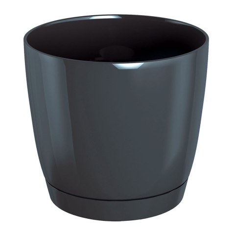Doniczka z podstawką Coubi 18xh16,5cm grafit Doniczka z podstawką Coubi 18xh16,5cm grafit