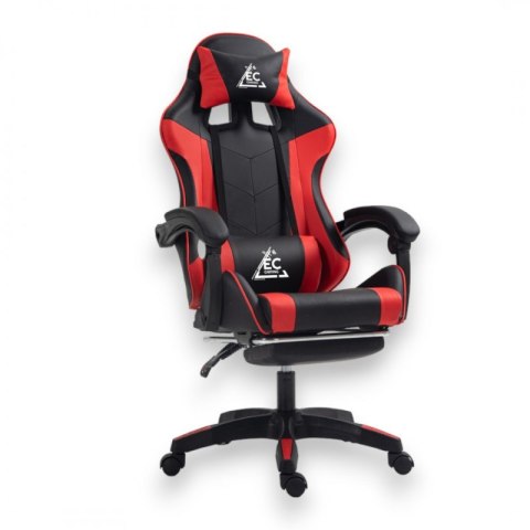 Fotel gamingowy obrotowy z podnóżkiem EC GAMING masażer KO24CZE Fotel gamingowy obrotowy z podnóżkiem EC GAMING masażer KO24CZE