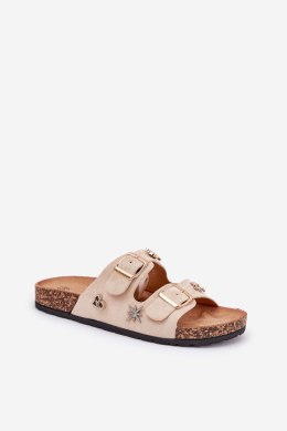 Sandał Klapki Model Efadelis 5219 Beige - Step in style